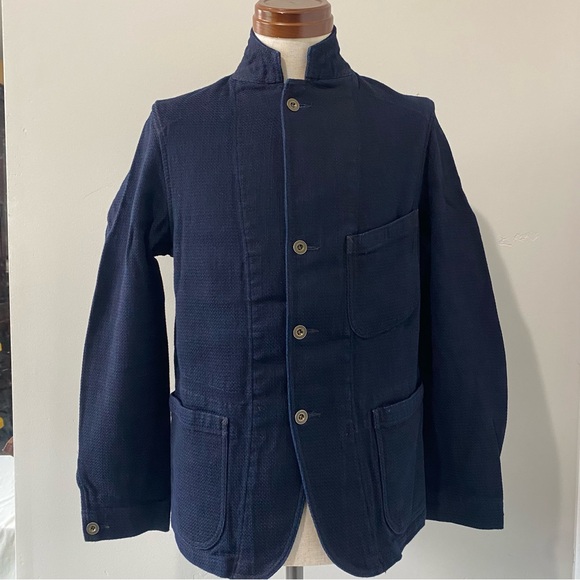 Journal Standard J.S. Homestead men's navy indigo blazer/jacket, JP S = US XS - Picture 2 of 14